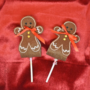 gingerbread man Lollipop Wrap in the hoop