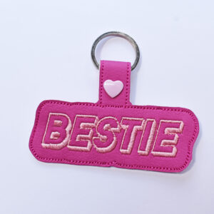Bestie key fob for Best Friend Key Chain 4x4