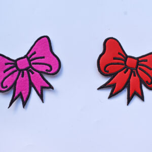 Ribbon Bow ITH Hair clips embroidery design 4x4