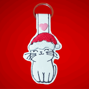 Christmas cat in santa hat Snap Tab