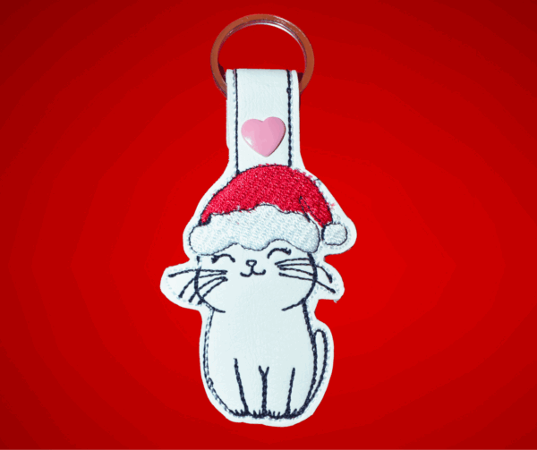 Christmas cat in santa hat Snap Tab