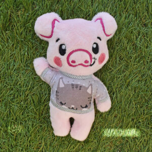 Piggy Pig in t-shirt Stuffie ITH