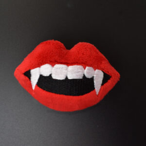 vampire lips Stuffie snap tab