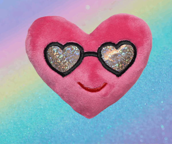Heart with sunglasses Stuffie ITH