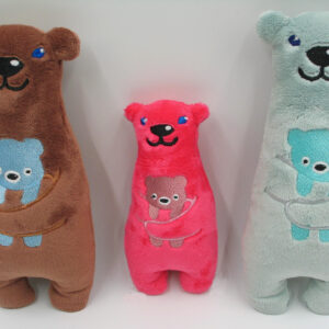 Teddy Bear with little bear Stuffie ITH