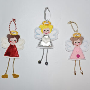 hanging angel Christmas tree decoration 1 ITH 4x4