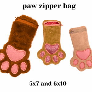 Paw Zipper bag /Pencil case ITH