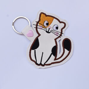 Calico Cat Kitty Snap Tab