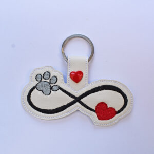 Paw with heart Key Chain