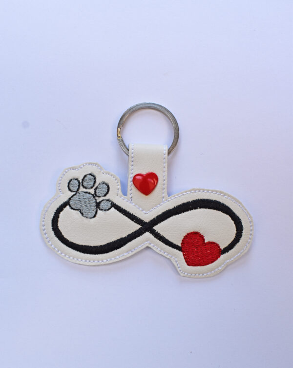 Paw with heart Key Chain
