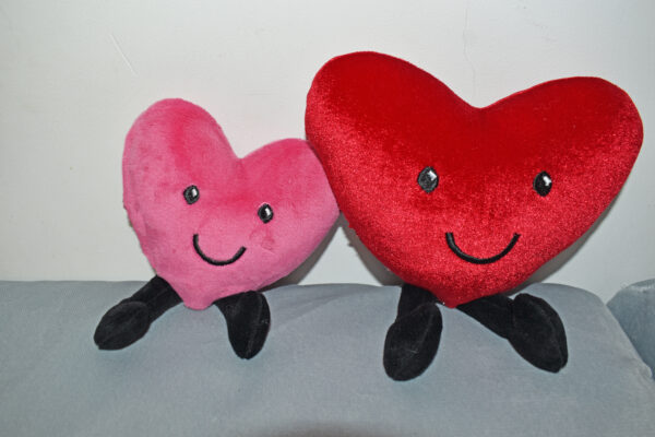 Heart with legs Stuffie ITH