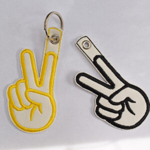 Peace Sign Snap Tab, 70's vibe, Key Chain 4x4