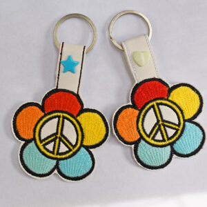 Peace Flower Sign Snap Tab