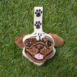 Pug Dog Snap Tab  4x4