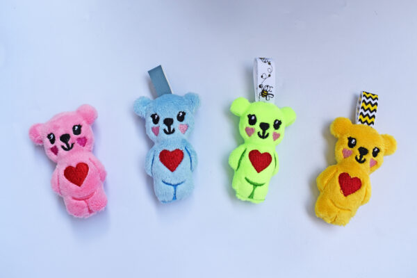 Little teddy bear keychain ITH 4x4