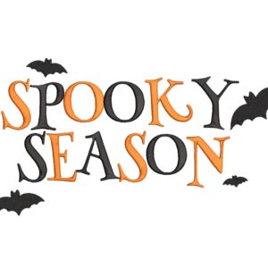 Spooky Season  3 Halloween Embroidery Design, Digi6 sizes