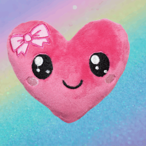 Heart with bow Stuffie ITH