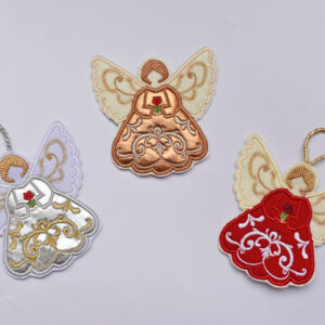 hanging angel Christmas tree decoration 2 ITH  4x4
