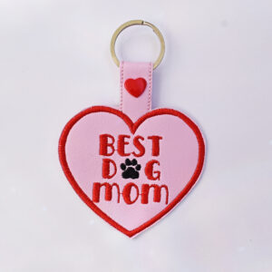 Best Dog Mom Paw Key Chain 4x4