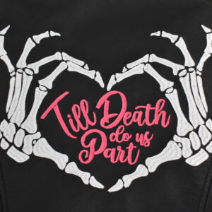 Till Death Do Us Part Embroidery design for bridal jacket