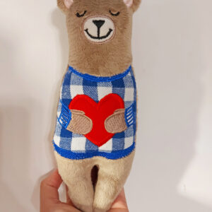 valentine Teddy Bear with heart Stuffie ITH