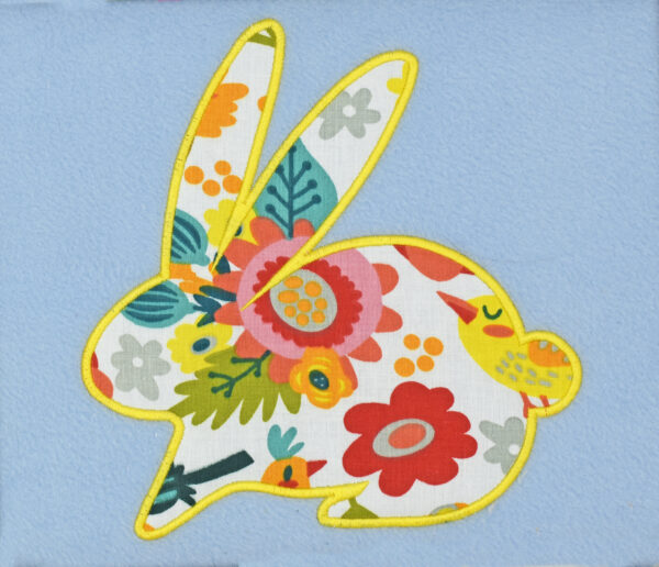 bunny shape silhuette aplique
