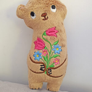 Bear with flowers Stuffie