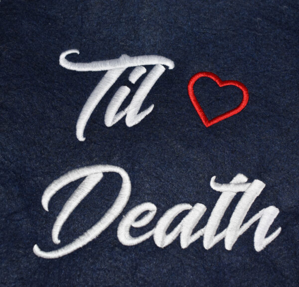 Til Death Embroidery design pattern