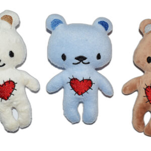 valentine Teddy Bear with heart Stuffie ITH