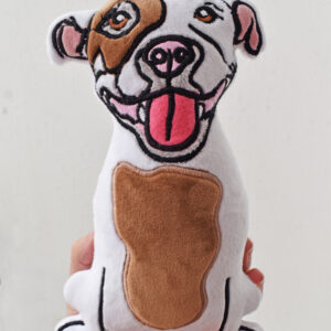Pitt bull terrier dog Stuffie ITH