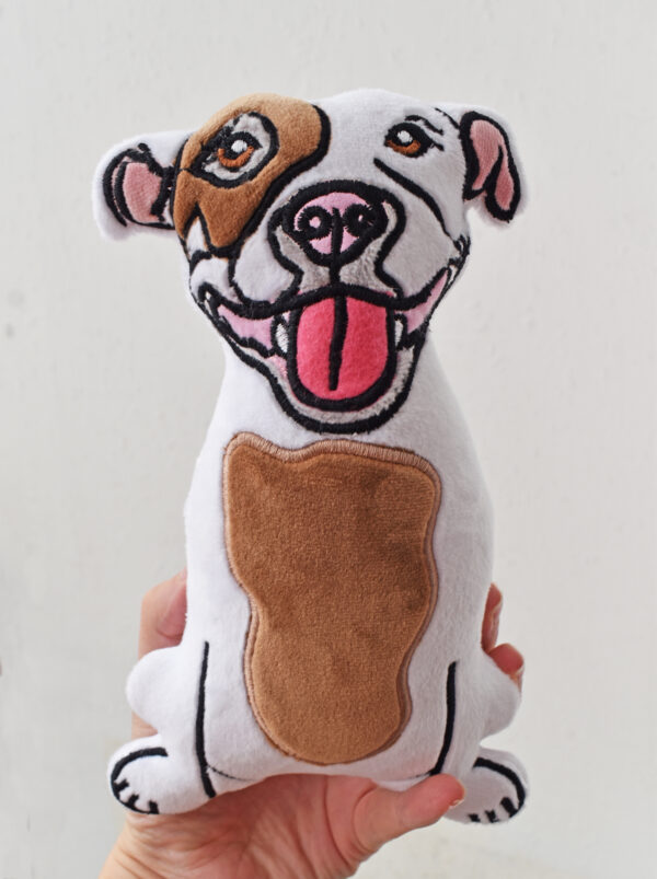 Pitt bull terrier dog Stuffie ITH