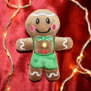 Gingerbread man embroidery pattern
