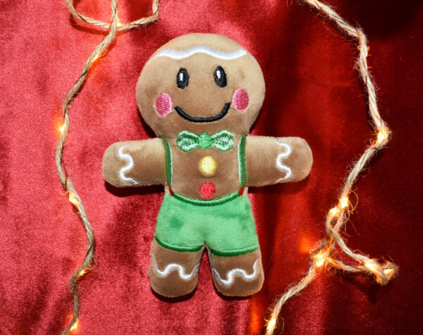 Gingerbread man embroidery pattern