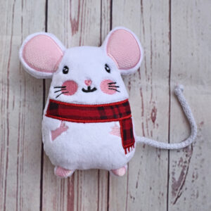 Mouse with scarf Stuffie ITH