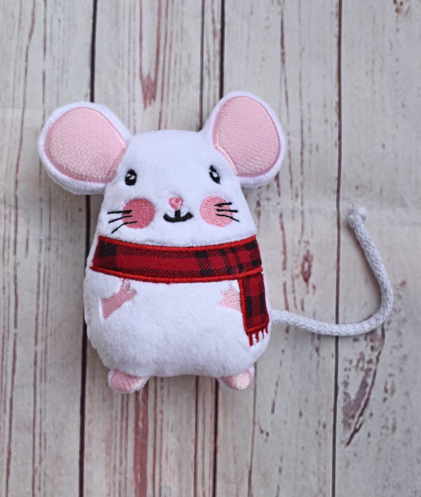 Mouse with scarf Stuffie ITH