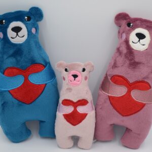 Teddy Bear with heart Stuffie ITH 4