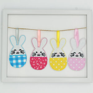 Egg Bunny Stuffie ITH 4x4