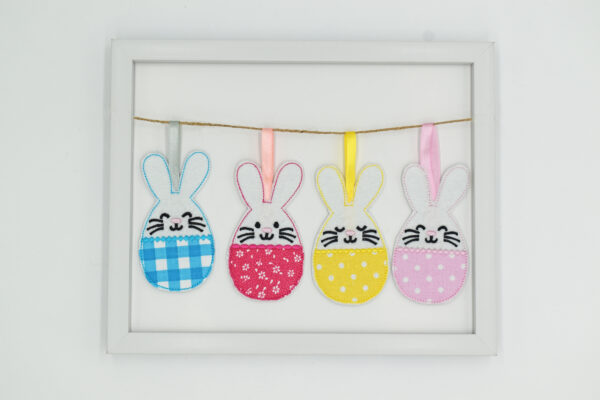 Egg Bunny Stuffie ITH 4x4