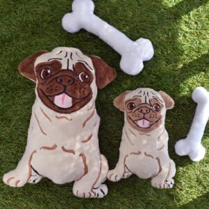Pug dog Stuffie ITH