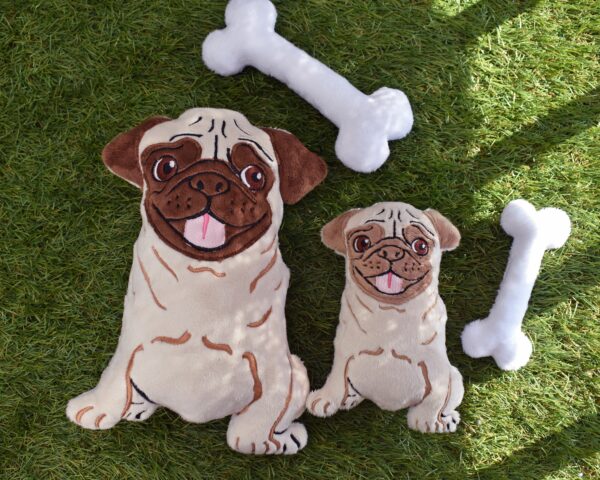 Pug dog Stuffie ITH
