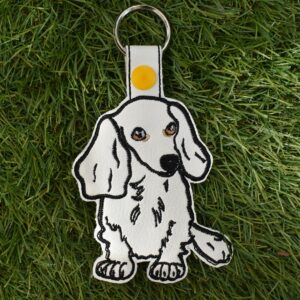 Long Hair Dachshund Snap Tab
