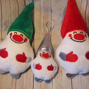 Christmas Gnome Xmas Santa Elf Stuffie ITH