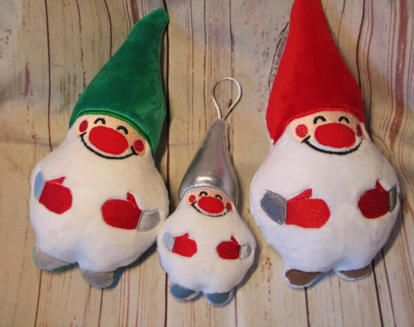 Christmas Gnome Xmas Santa Elf Stuffie ITH