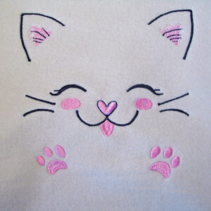 cat embroidery design
