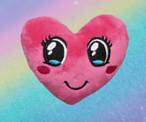 Heart with big eyes Stuffie ITH Embroidery