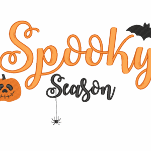 Spooky Season Halloween Embroidery Design, Digital File, 6 sizes
